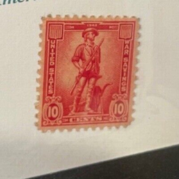 1942 US War WW2 Savings Bond 10 Cent Defense 3 Stamps With Album - Picture 6 of 6